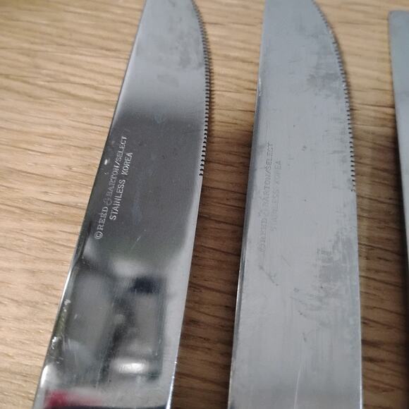 6 Reed & Barton Telluride 9" Dinner Knives Select Korea Stainless Steel - Picture 6 of 7